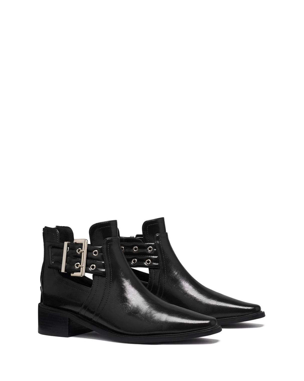 Therapy Baylee Black Crinkle Patent