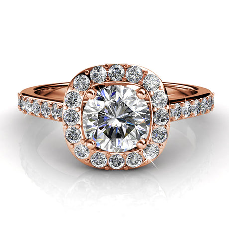 Krystal Couture Engagement Ring Embellished with SWAROVSKI Crystals