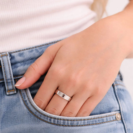 Solid 925 Sterling Silver Classic Band