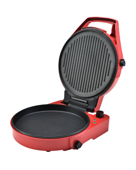 TODO 1800W Electric Pizza Maker Pizza Oven Dual Temperature Control Flat Grill - Red