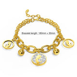 Bullion Gold Vesta Charm Bracelet
