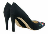 Bosccolo Womens Heels Embroidered - Black