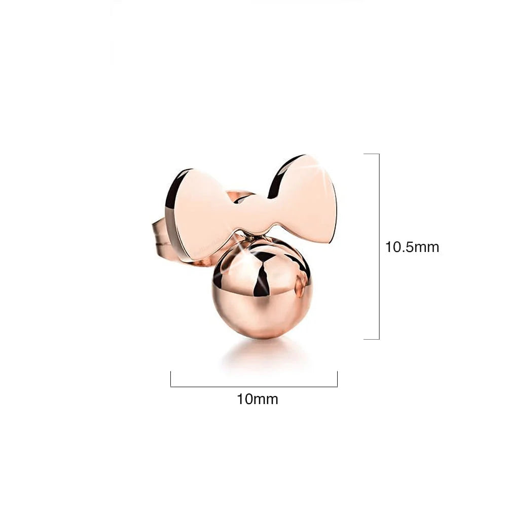Bullion Gold Luminous Ribbon Earrings