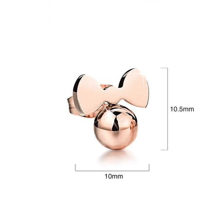 Bullion Gold Luminous Ribbon Earrings