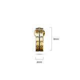 Bullion Gold Iris Zircon Gold Hoop Earrings