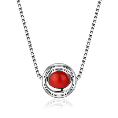 Red Mystic Agate Necklace