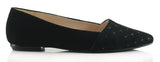 Bosccolo Womens Ballerina - Black Suede