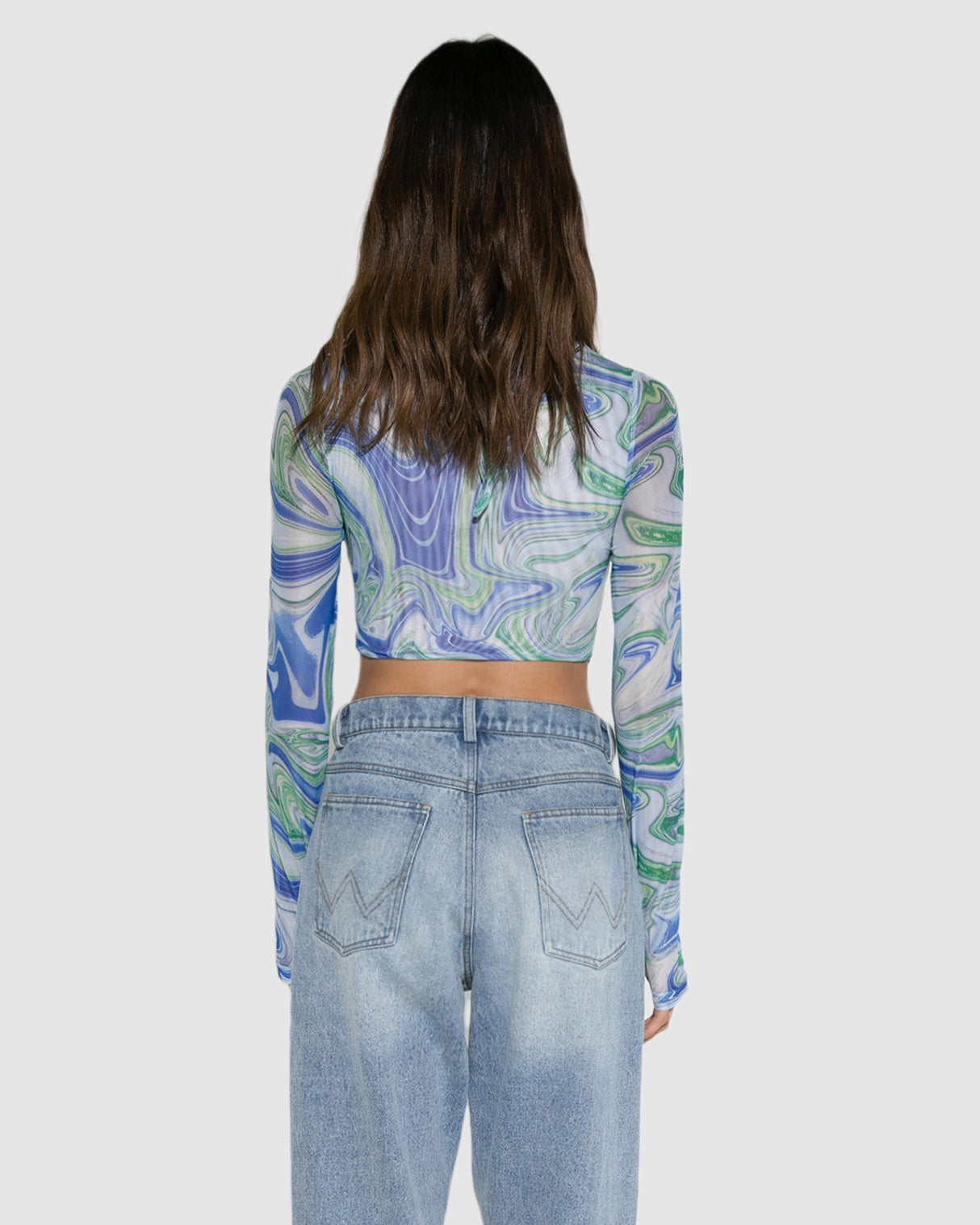 BY.DYLN Suki Top - Blue Print