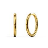 Bullion Gold Gold Halo Stainless Steel Clicker Earrings