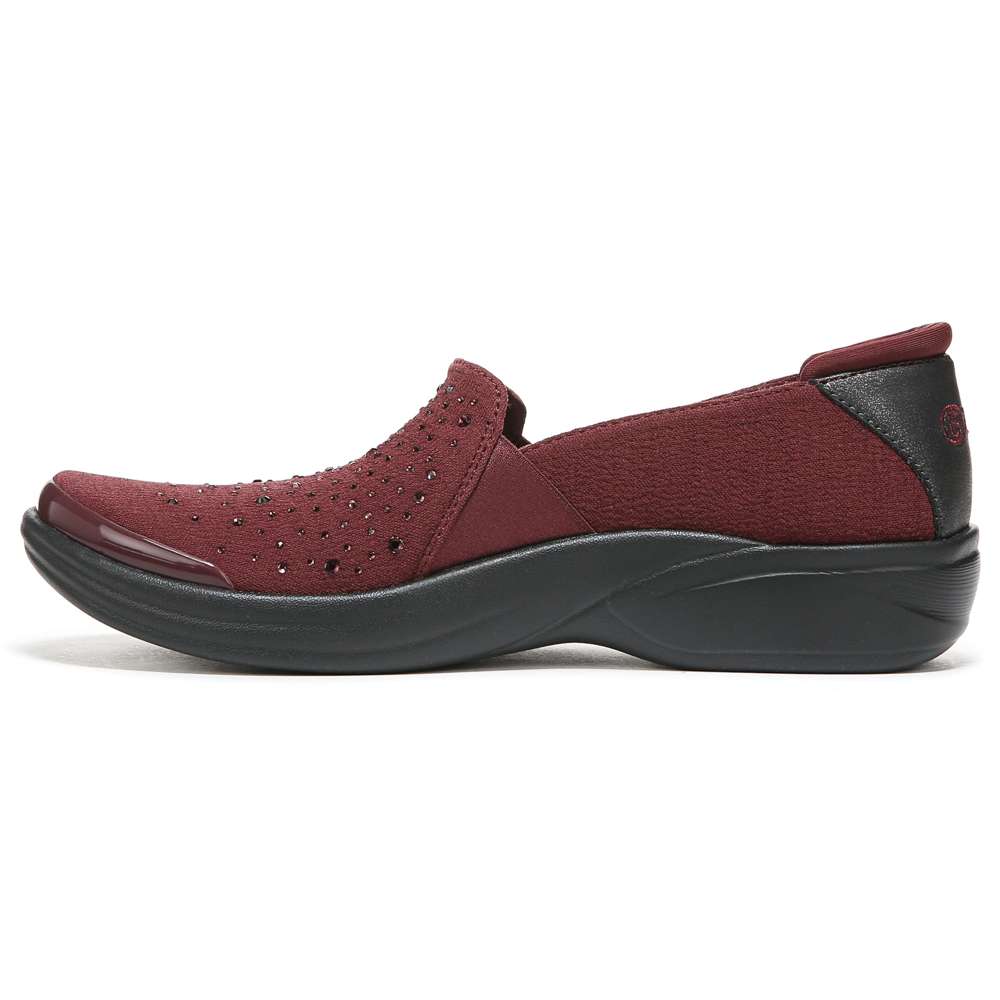 Bzees Poppyseed Slip-On - Windsor Red Rhinestone