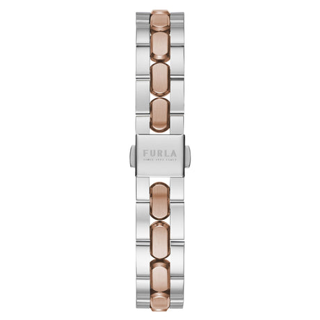 Furla Logo Links Silver Tone