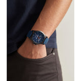 Ted Baker Mens Phylipa Iconic Rose Gold And Black Leather Band
