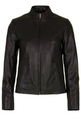 Womens Leather Jacket in Black