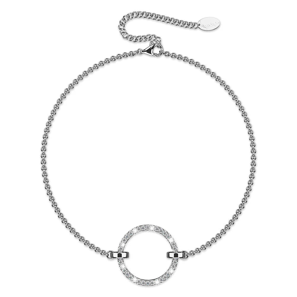 Krystal Couture Orbit of Beauty Bracelet Embellished with SWAROVSKI Crystal in White Gold