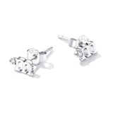 Solid 925 Signature Silver M&M Stud Earrings