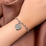 Bullion Gold Forever You'Re My Lover Bracelet White Gold