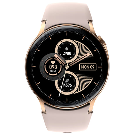 Bluetooth Smart Watch 1.43" Touch Screen Call Heart Rate Blood Pressure BT 5.3 �� Pink