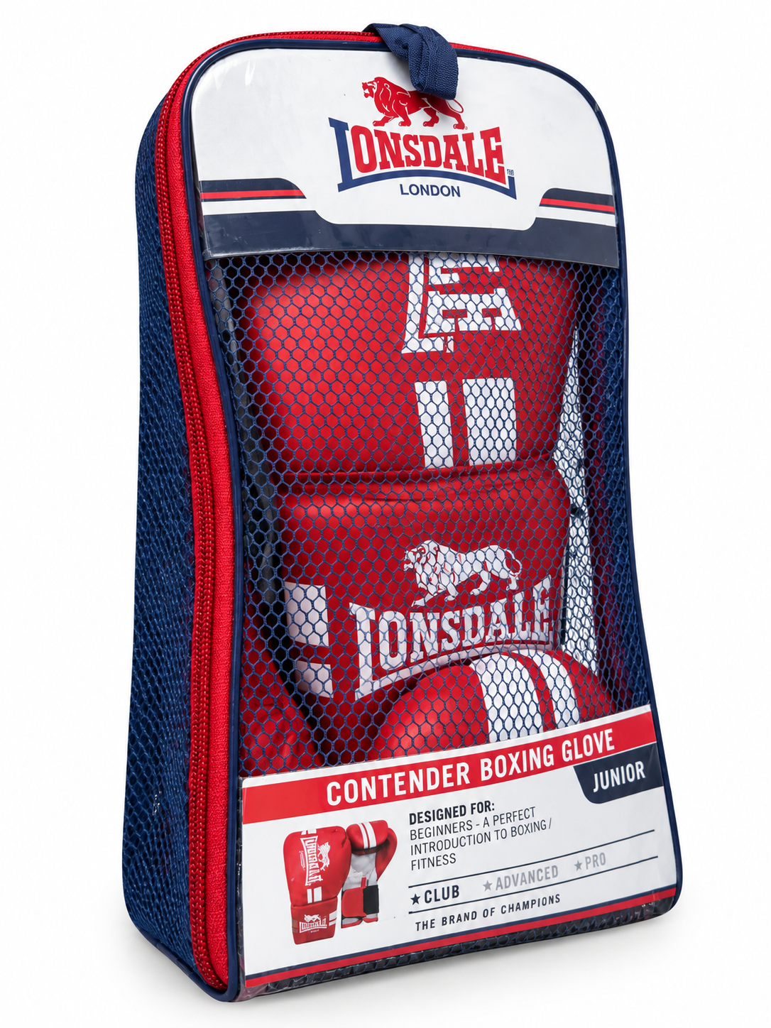Lonsdale Contender Boxing Gloves Junior - Red