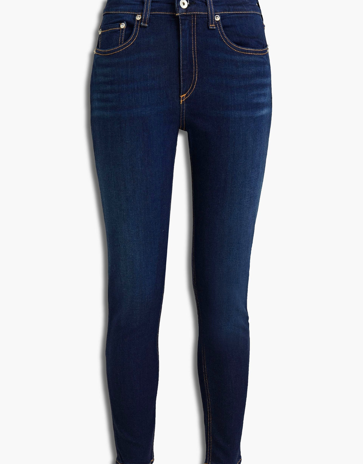 Rag & Bone Womens Skinny Leg Jeans - Dark denim