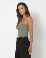 Madison The Label Mae Knit Top - Sage
