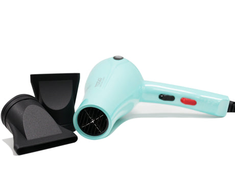 TODO 2000W Ionic Ceramic Anti Frizz Hair Dryer Digital Temperature Lcd Blue