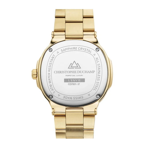 Christophe Duchamp L'envie - Black Dial & 316L Stainless Steel Strap
