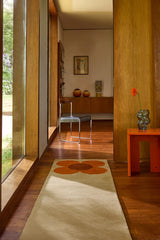 Orla Kiely Flower Placement Pumpkin - Ecru 158203 Runner Rug