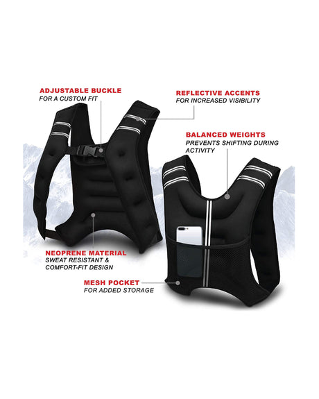 TODO 8kg Weight Vest Weighted Resistance Training Running Fitness Workout Vest