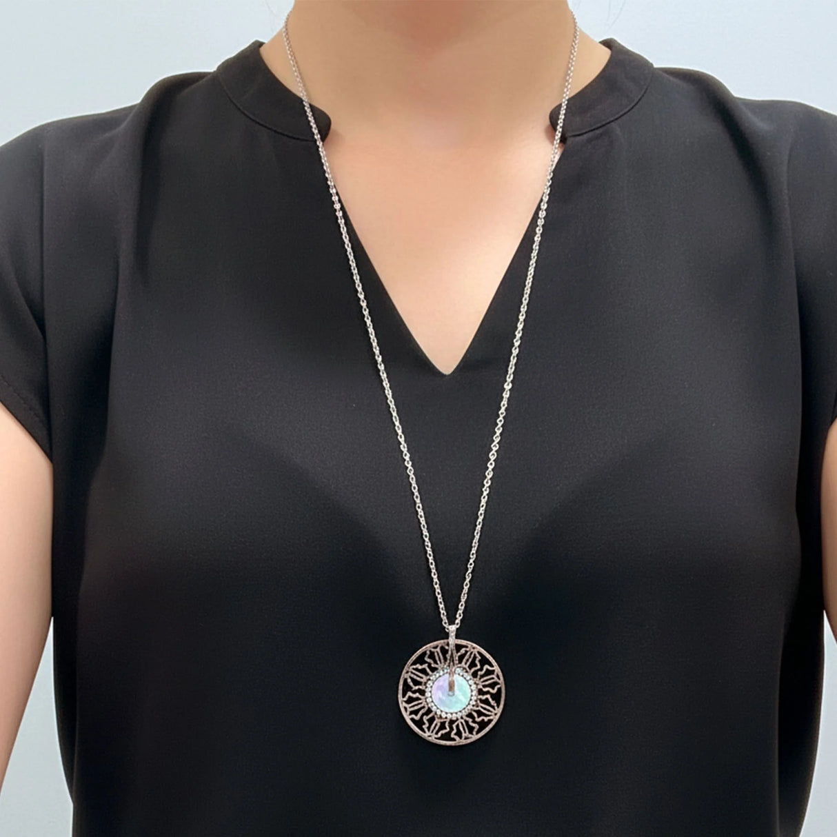 Bullion Gold Vintage Medallion Necklace