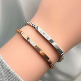 Bullion Gold Love Box Chain Bracelet Rose Gold