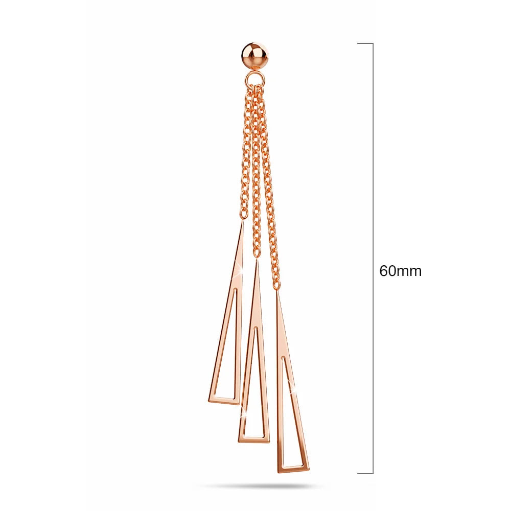 Boxed Make it Gold Earrings & Bangle Set in Rose Gold