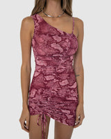 BY.DYLN Vayda Dress - Pink Snake