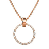 Boxed Orbit Earrings, Bracelet & Necklace Set with SWAROVSKI® Crystal in Rose Gold