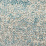 Evoke 253 White Blue Runner Rug