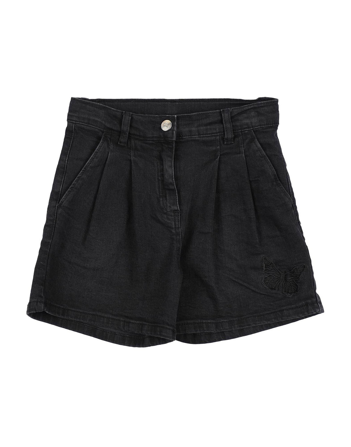 Monnalisa Kids Denim Shorts - Black