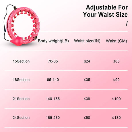 TODO Smart Hula Loop Hula Hoop Waist Slim Exercise Abdominal Massager Body Fitness