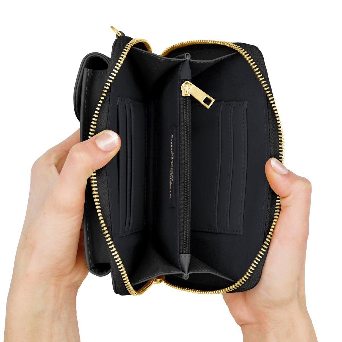 LONDON - Wallet Smartphone Crossbody Bag - BLACK