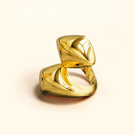 Bullion Gold Collided Ring in Gold