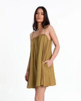 Lost In Lunar Ferrera Mini Dress - Olive