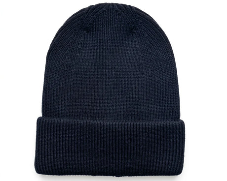Cherry Red Cuff Beanie - Black