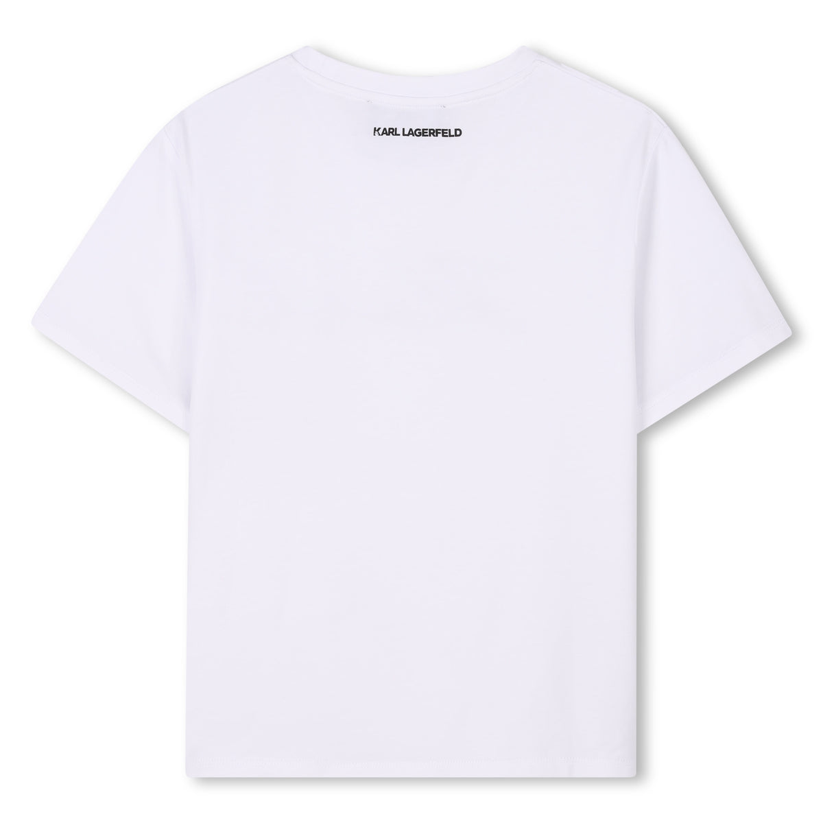 Karl Lagerfeld Girls T-Shirt With Sequins - White