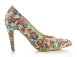 Bosccolo Womens Spike Heels - Flower White