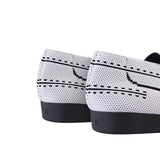 Comfortable Slip On Square Toe Loafers - White