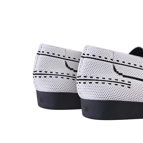 Comfortable Slip On Square Toe Loafers - White