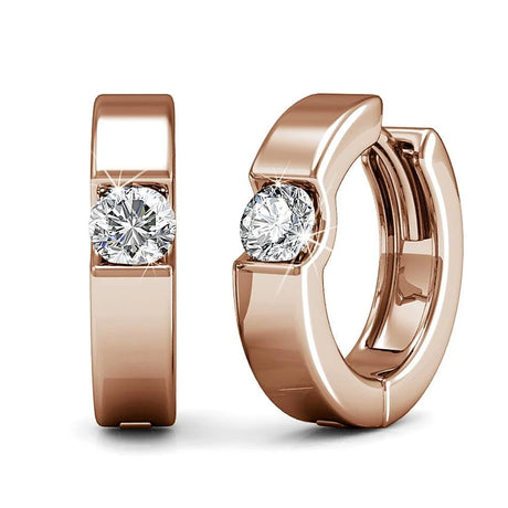 Boxed Shine Bright Set Embellished with SWAROVSKI® Crystals In Rose Gold