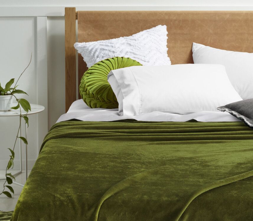 Accessorize  Super Soft Blanket  - Moss Green