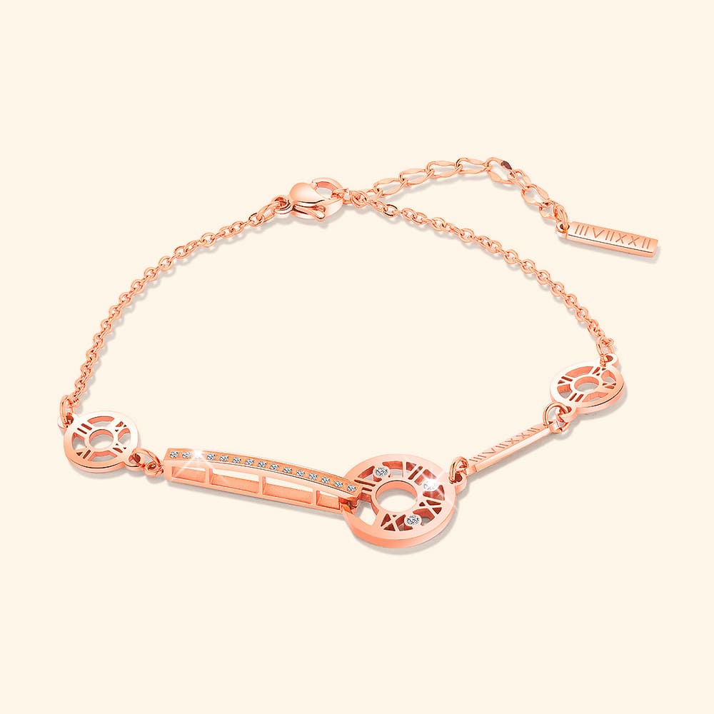 Bullion Gold Eunice Bracelet in Rose Gold
