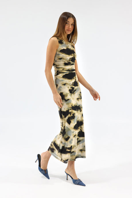 Madison The Label Rossi Maxi Dress - Eclipse Print