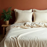 Royal Comfort Blended Bamboo Sheet Set Dark Ivory