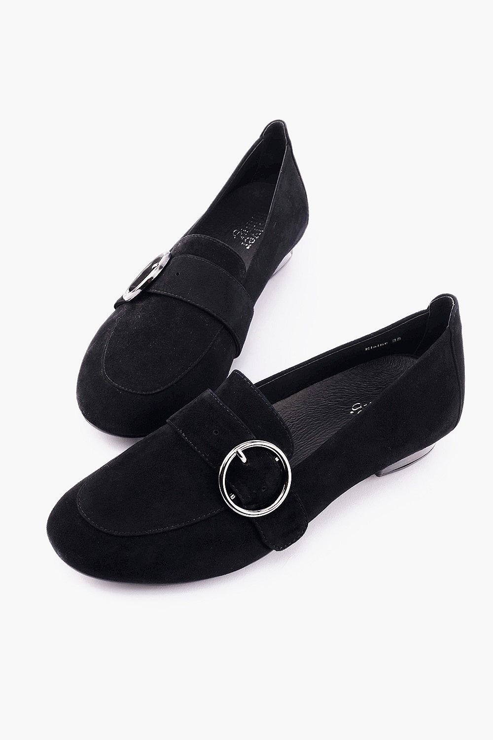 Silver Lining Elaine Black Suede